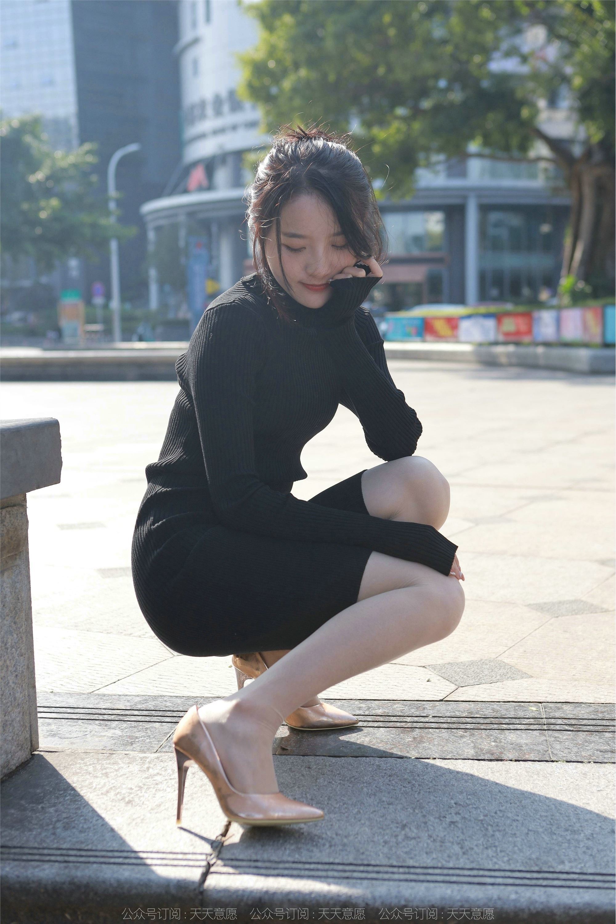 IESS异思趣向 2022.03.21 丝享家1035：婉萍《黑色包臀裙》